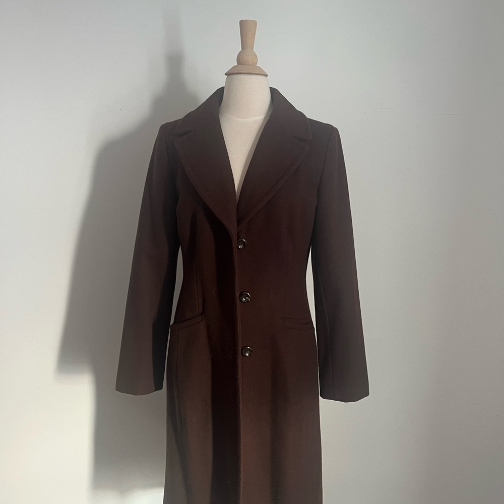 Merona Dark Brown Trench Coat size Small- fits like a size 6